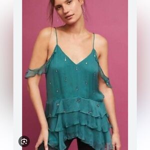 Beaded Anthropologie Top